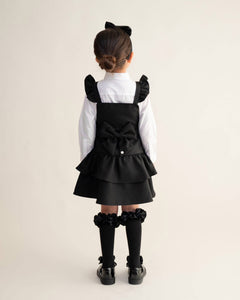 Caramelo AW25 School Pinafore Ra Ra Pinny 342184 Black