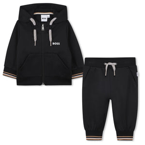 Boss AW25 Hooded Zipper & Jogger Set Black 480