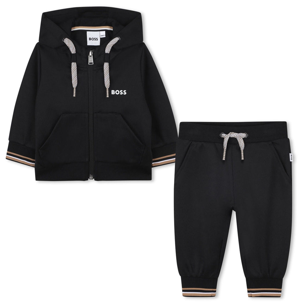 Boss AW25 Hooded Zipper & Jogger Set Black 480