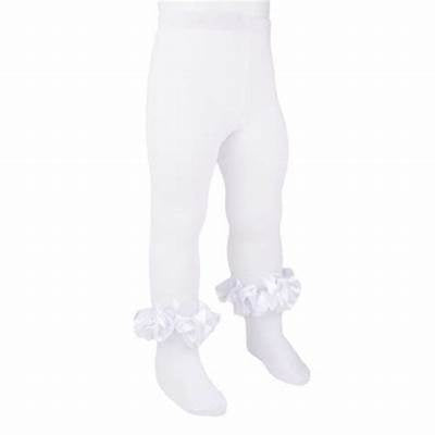Caramelo Kids 	AW25 Ivory Ruffle Tights