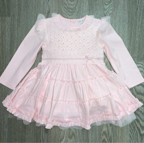 Mintini Pink Dress with Pearls 6833