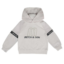 Load image into Gallery viewer, Mitch &amp; Son Junior AW24 Hoodie Sweatshirt with Nylon Trim 613 Camden Stone Grey