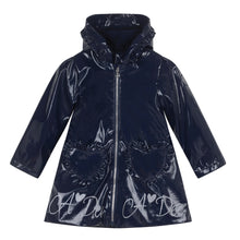 Load image into Gallery viewer, ADee AW24 BTS Heart Raincoat Navy Blair