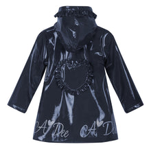 Load image into Gallery viewer, ADee AW24 BTS Heart Raincoat Navy Blair