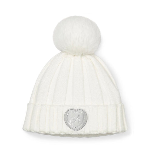 ADee AW 2025 Girls Snow White Mallory Pom Pom Hat