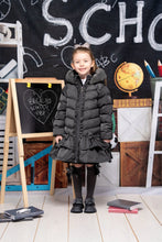 Load image into Gallery viewer, ADee AW24 Back to School Becky Coat with Faux Fur Hood Grey