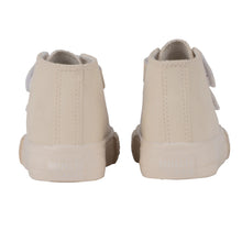 Load image into Gallery viewer, Mitch &amp; Son AW24 DOUBLE V Beige Velcro Hi Top Trainers