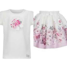 Load image into Gallery viewer, Daga SS26 Floral Skirt &amp; T-Shirt