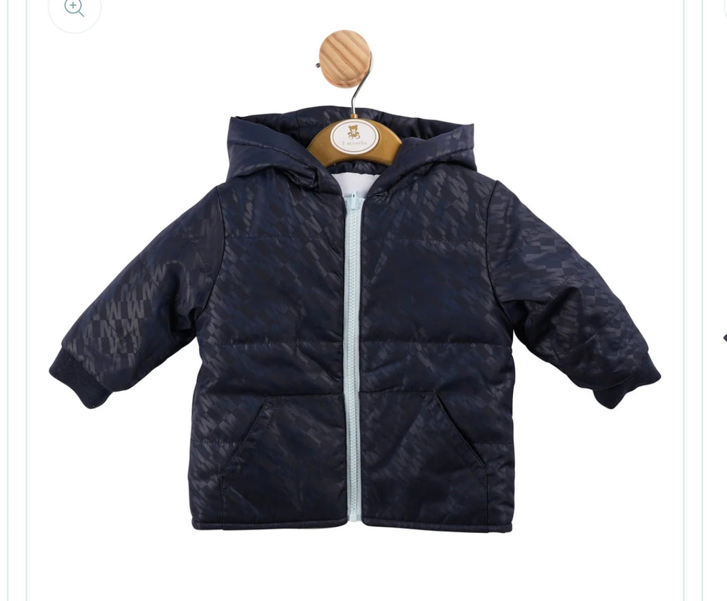 Mintini AW24 Coat - Blue/Navy - REVERSABLE - Sky