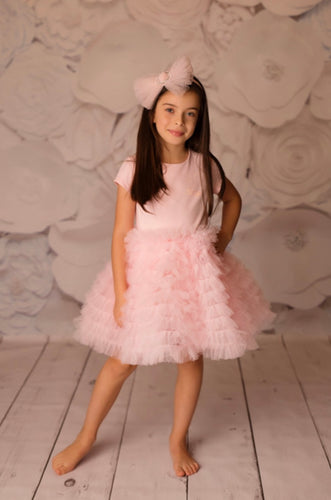 Daga AW24 Girls DAGA DRESS CEREMONY AND ELEGANT M 9881 Pink