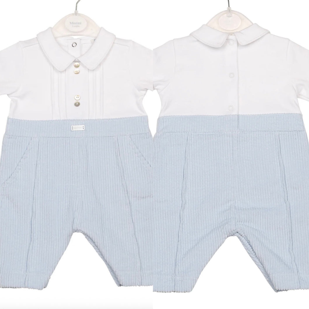 Mintini AW25 Romper 6654 White / Blue