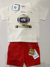 Load image into Gallery viewer, Mayoral Mini SS26 T-Shirt 3065 Cream &amp; shorts 3207