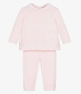 Sarah Louisé AW23 Pale Pink knitted 8210 2 Piece Set