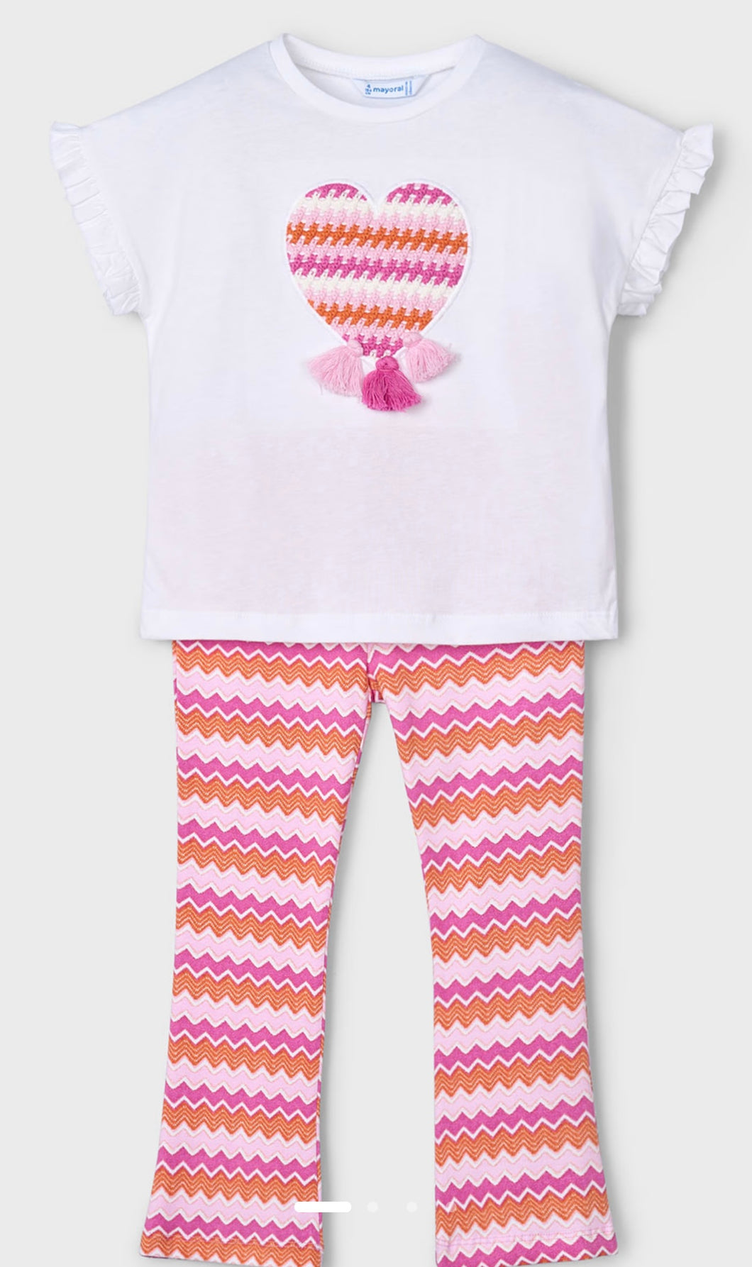 Mayoral SS25 Flare Legging Set Orchard 3709