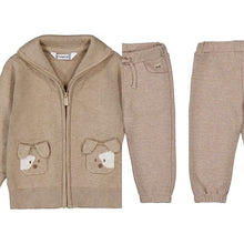 Load image into Gallery viewer, Mayoral AW26 Baby Boy knitting Zipper &amp; Joggers Set 2545 &amp; 2381 Cookie