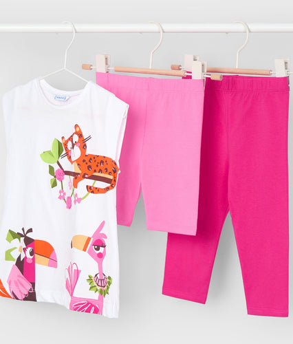 Mayoral SS25 3 Piece Set 3712 Magenta