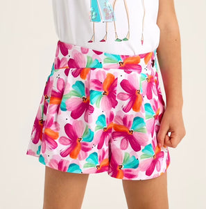 Mayoral SS25 Printed Skort Set 3905 Magenta