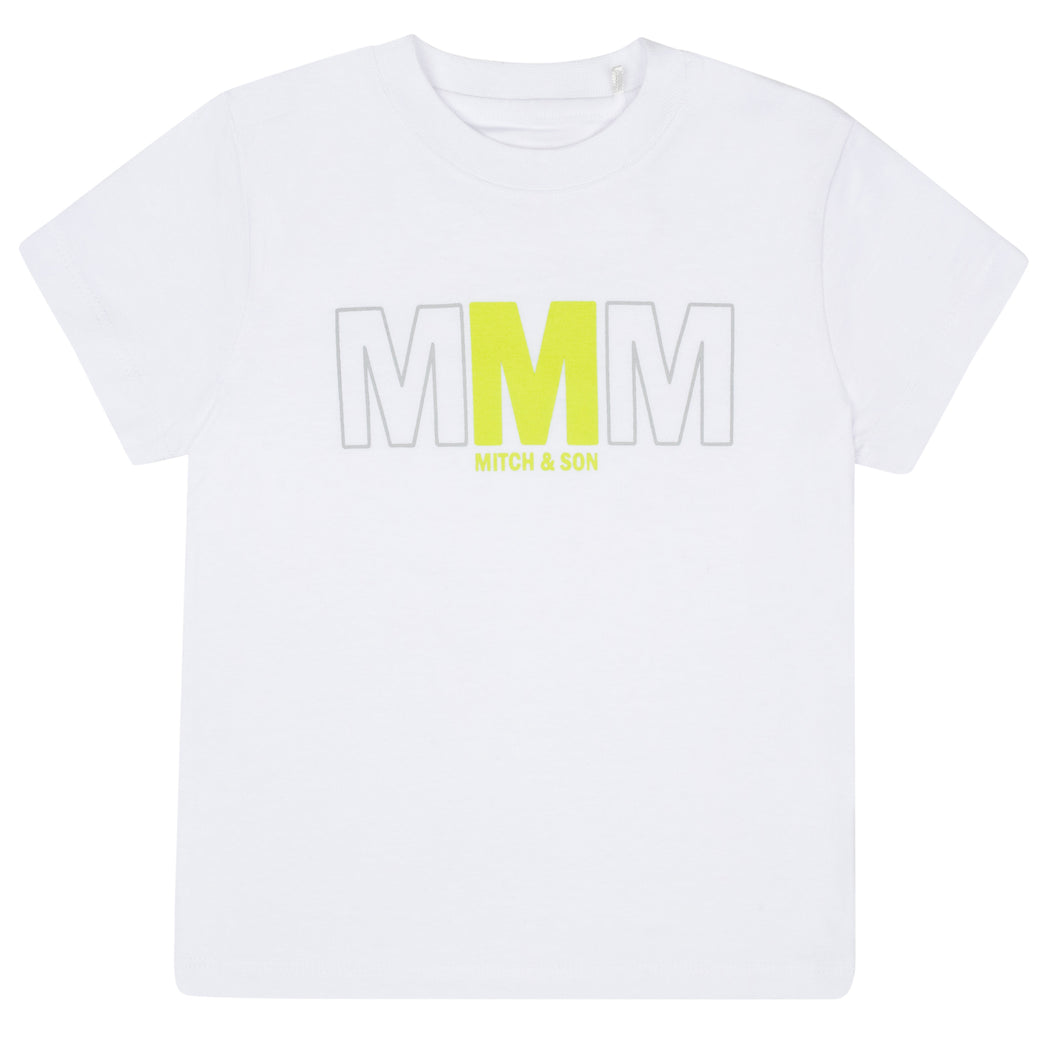 Mitch & Son SS24 Triple M t-shirt Winston 312 Bright White