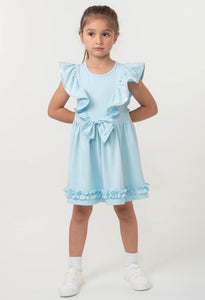 Caramelo SS25 Elevated Essentials Ruffle Dress Sky