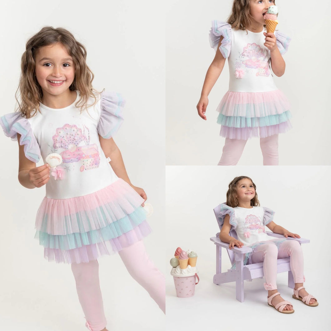 Caramelo SS25 Deep Sea Dreams Legging Set Rainbow