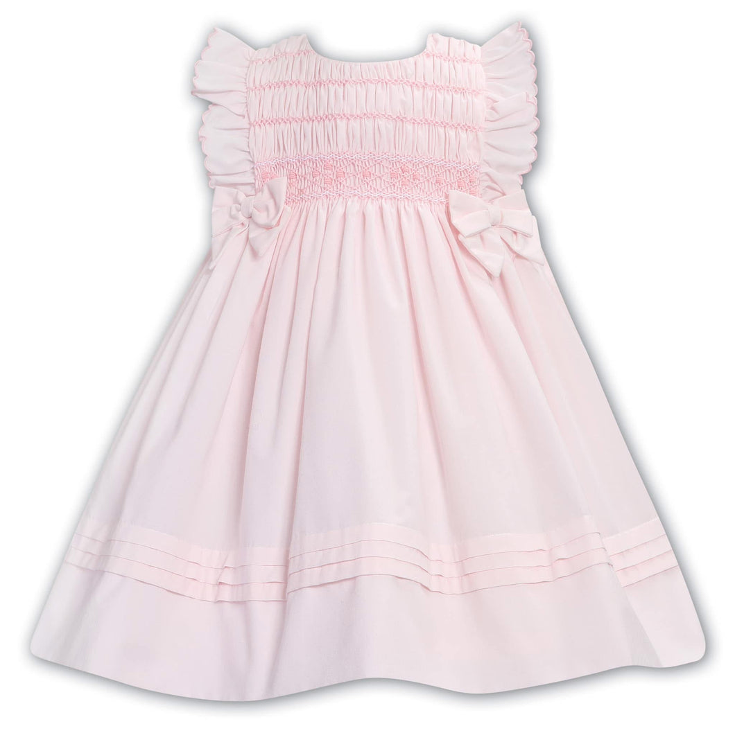 Sarah Louise SS25 Pink Smocked Dress