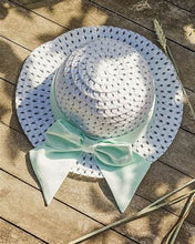 Load image into Gallery viewer, Caramelo Kids Linen Bow Hat - Sky Blue - 0345120