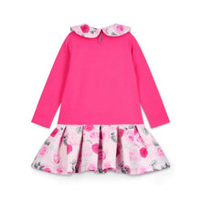Load image into Gallery viewer, ADee AW26 Aspen Rose Print Drop Waist Dress 701 Fuchsia