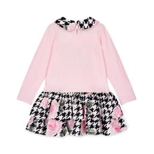 Load image into Gallery viewer, ADee AW26 Adriana Houndtooth Drop Waist Dress 706 Pale Pink