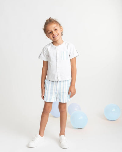 Caramelo SS25 Sweet Stripes Short Set Sky 383106