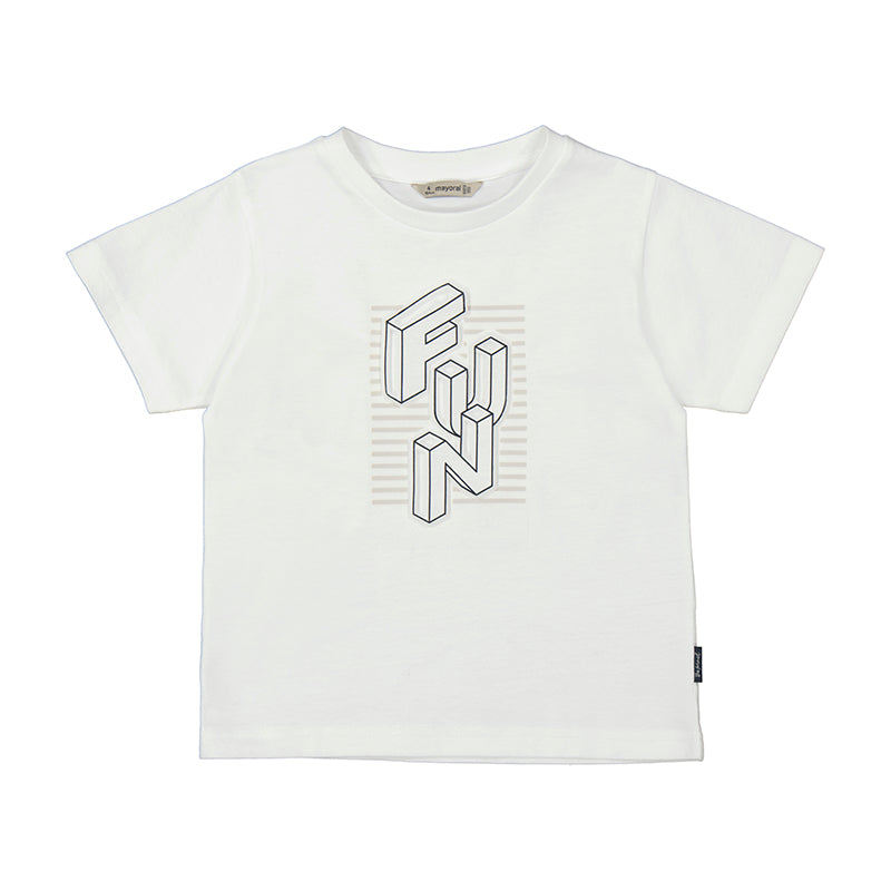 Mayoral SS2 Mini Boys T-Shirt 3027 White