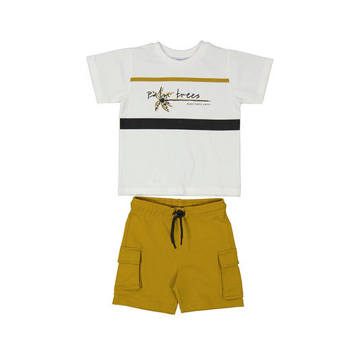 Mayoral SS2 Mini Boys Short Set 3605 White