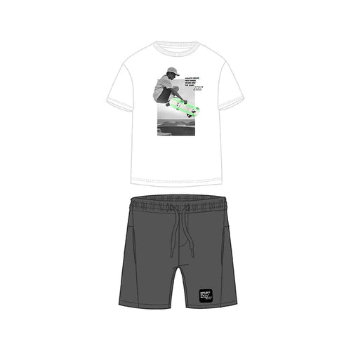 Mayoral SS25 Mini Boys Short Set 3607 Asphalt