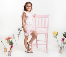 Load image into Gallery viewer, Caramelo SS25 0390228 PINK COUNTRY KITCHEN BOW PLAYSUIT