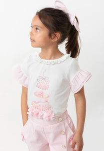 Caramelo SS25 349069 PINK ENGLISH SUMMER SHORT SET
