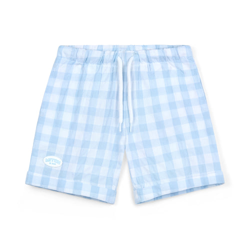 Mitch & Son SS25 Gingham Shorts Franche Sky 121