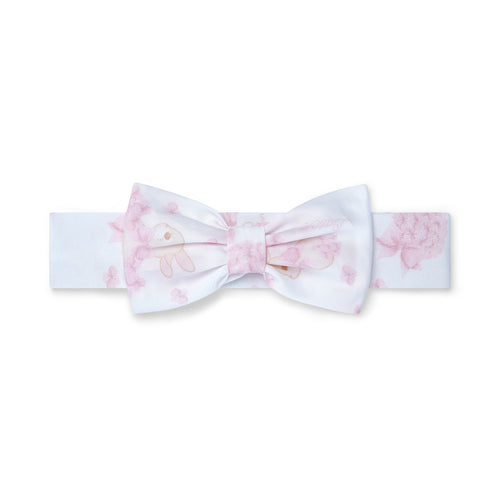 Little A SS25 Bow Headband Ava 113 Bright White