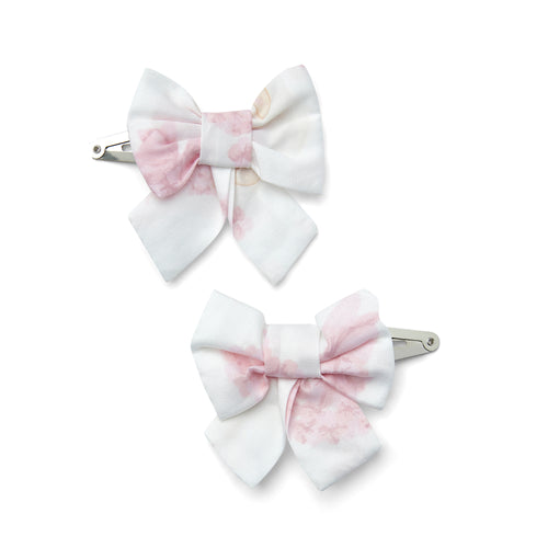 Little A SS25 Bow Hairclips 114 Afia Pink Blossom