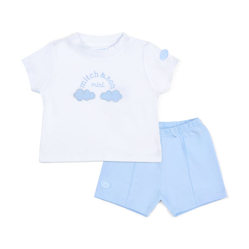 Mini Mitch & Son SS25 007 Ezra Rainbow Soft set Blue