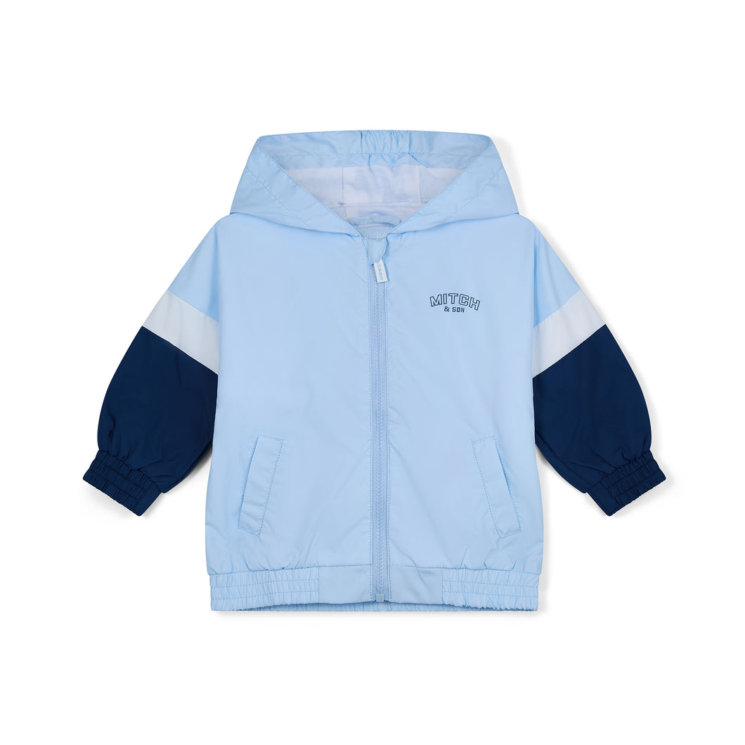 Mitch & Som SS25 Cut & Sew Hooded Jacket Freddie 102 Sky