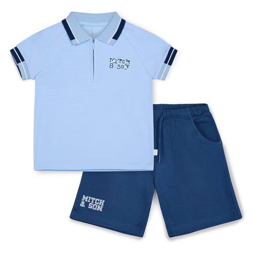 Mitch & Son SS25 Logo Polo Set Ford 113 Sky