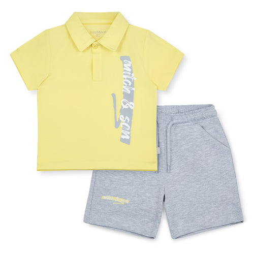 Mitch & Son SS25 Polo Set 207 Gael Lemon