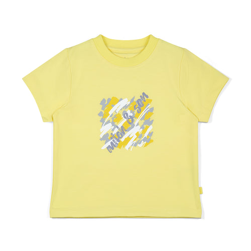 MITCH & SON SS25 Square logo T-Shirt Giovani 214 lemon