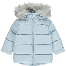 Load image into Gallery viewer, Mitch &amp; Son AW23 Faux Fur Padded Jacket Niko 3402 Sky Blue