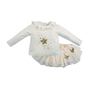 Little A AW23 Tulle Skirt Set - Farah - Gold - 408